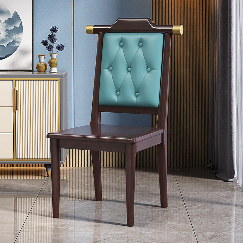 Modern Tufted Dining Chair Open Back Armless Chair for Kitchen Use