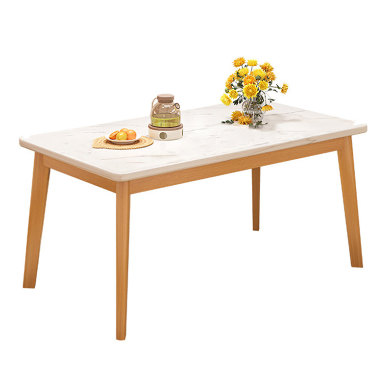 Modern 1/3/5 Pieces Dining Room Table Rectangle Wood Furniture for Home