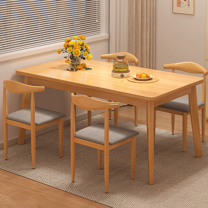 Modern 1/3/5 Pieces Dining Room Table Rectangle Wood Furniture for Home