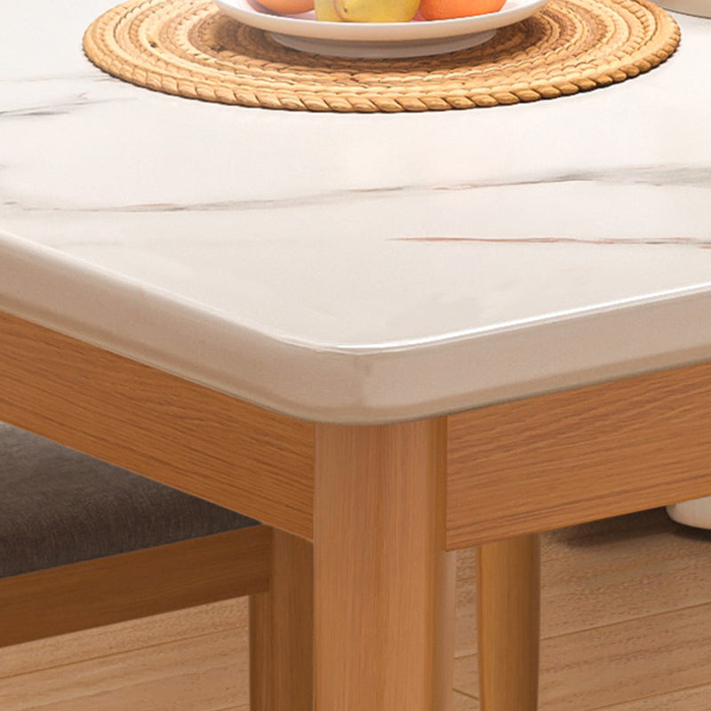 Modern 1/3/5 Pieces Dining Room Table Rectangle Wood Furniture for Home