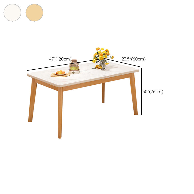 Modern 1/3/5 Pieces Dining Room Table Rectangle Wood Furniture for Home