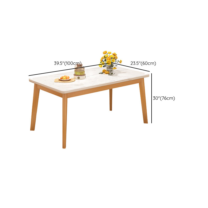 Modern 1/3/5 Pieces Dining Room Table Rectangle Wood Furniture for Home