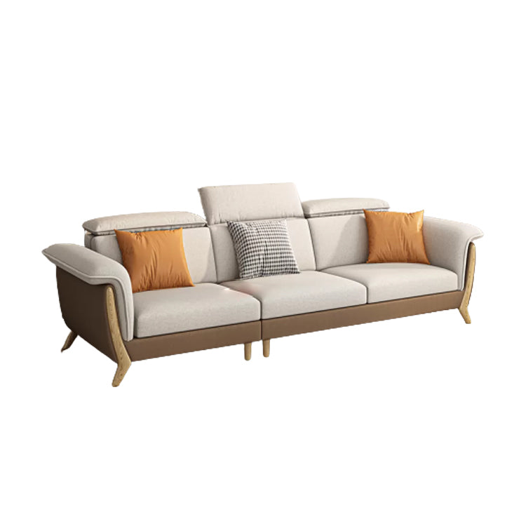 Fabric Sectional Sofas Solid Wood Sectional Couch for Living Room