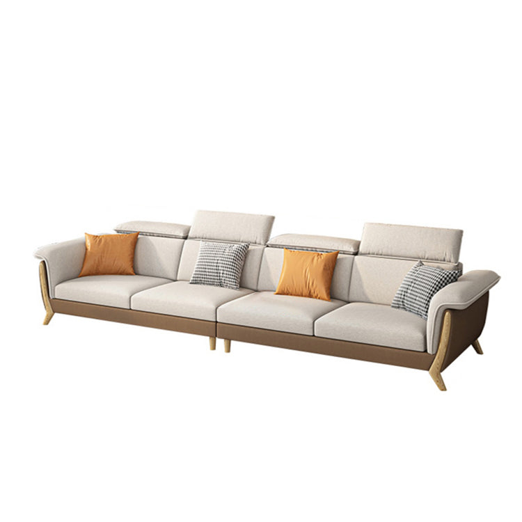 Fabric Sectional Sofas Solid Wood Sectional Couch for Living Room