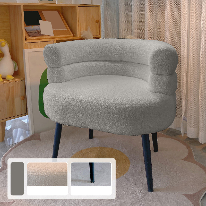 Ultra-Modern Arms Included Armchair Solid Color Arm Chair for Living Room