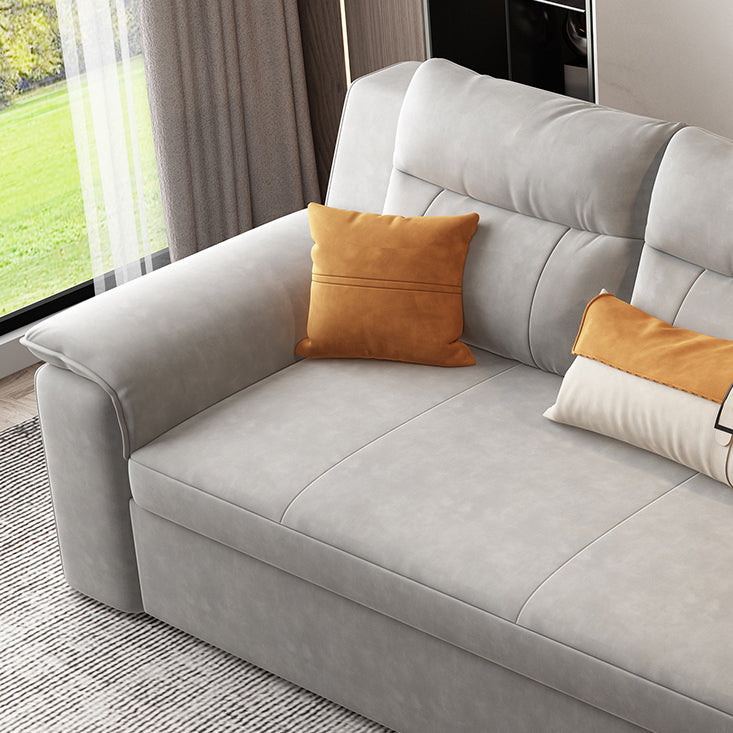 32" Wide Scandinavian Sofa Futon Foldable Sleeper Sofa with Storage