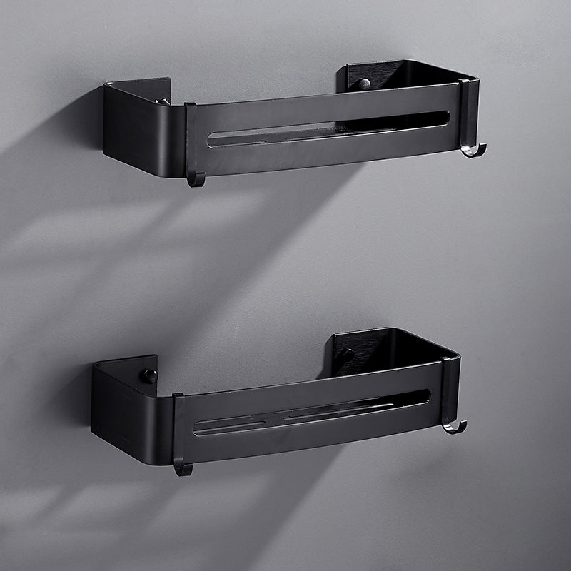 Matte Black Modern Bathroom Accessory Set, Set of 3, Bath Shelf