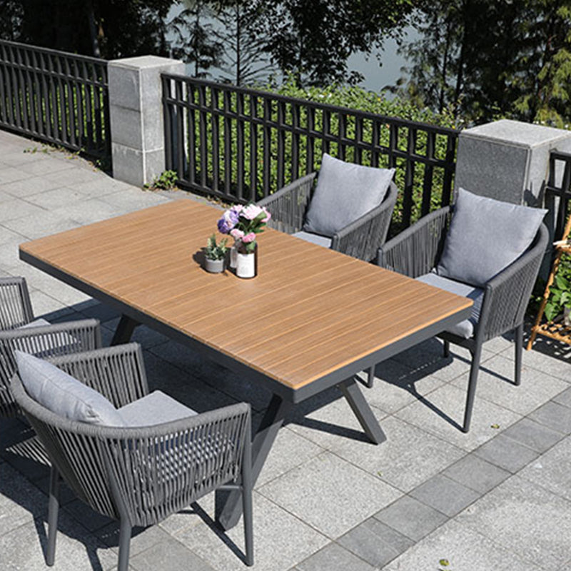 Industrial Black Outdoor Bistro Chairs Metal Patio Dining Armchair