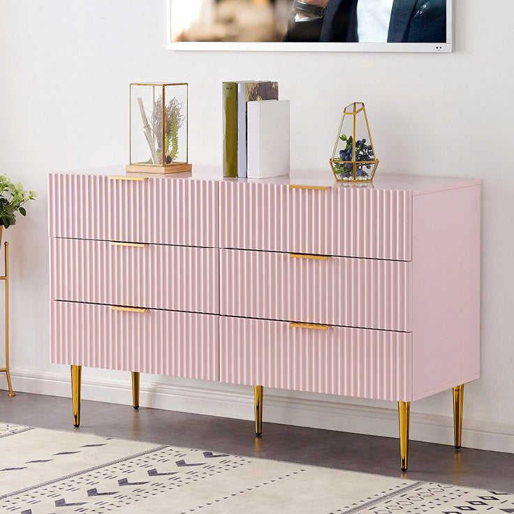 Classic Glam Storage Chest Manufactured Wood Dresser with 2/3/4/5/6 Drawers