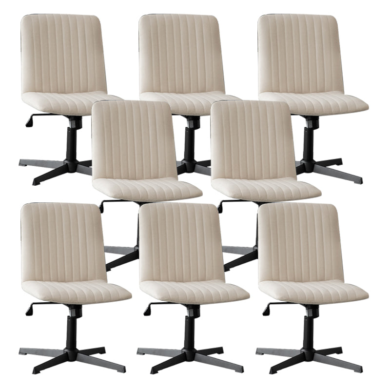 Armless Office Chair Adjustable Seat Height No Distressing Ergonomic Desk Chair