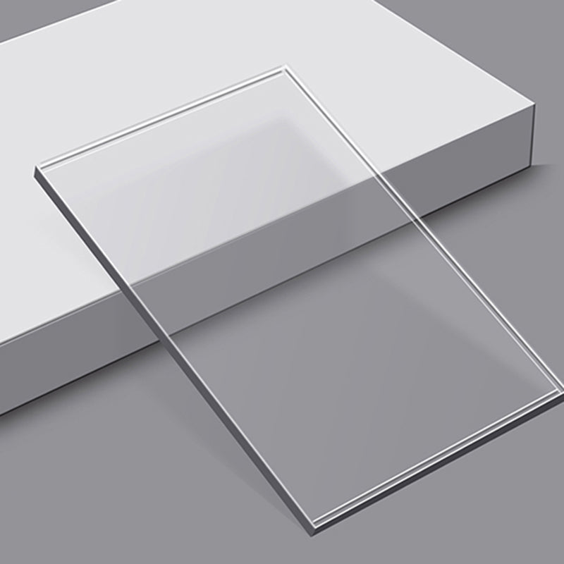 Contemporary Closed Back Bookshelf Standard Acrylic Bookcase with Shelves