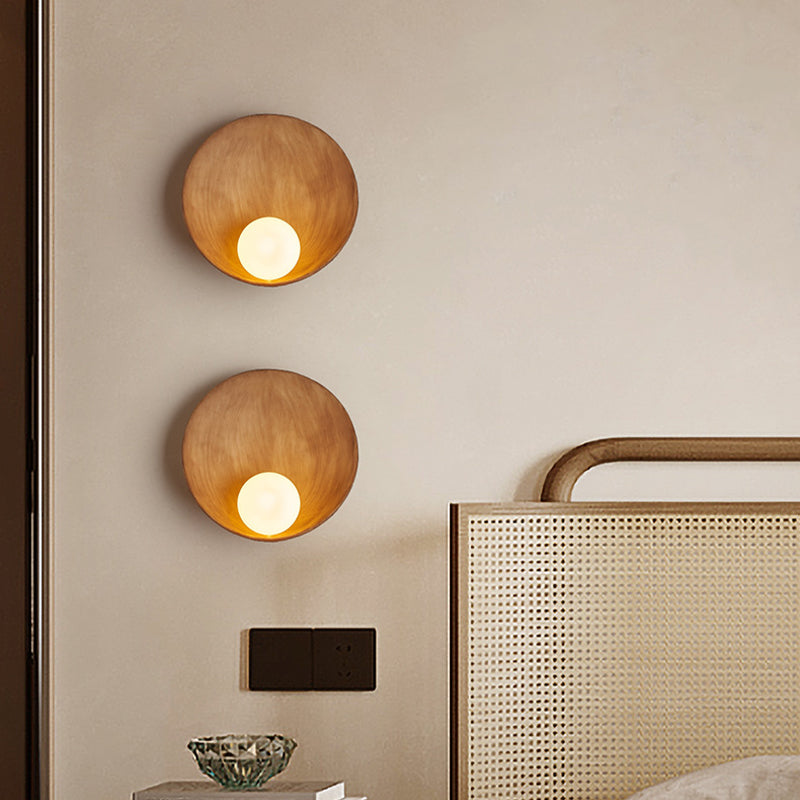 Modern Circular Wall Light Fixture 1 Light Wall Sconce for Bedroom