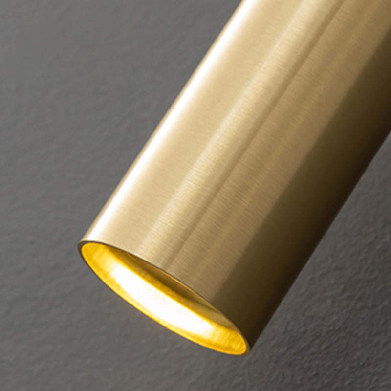 Modern Metal Wall Sconce Cylinder Shape Wall Light with Silicone Shade for Bedroom