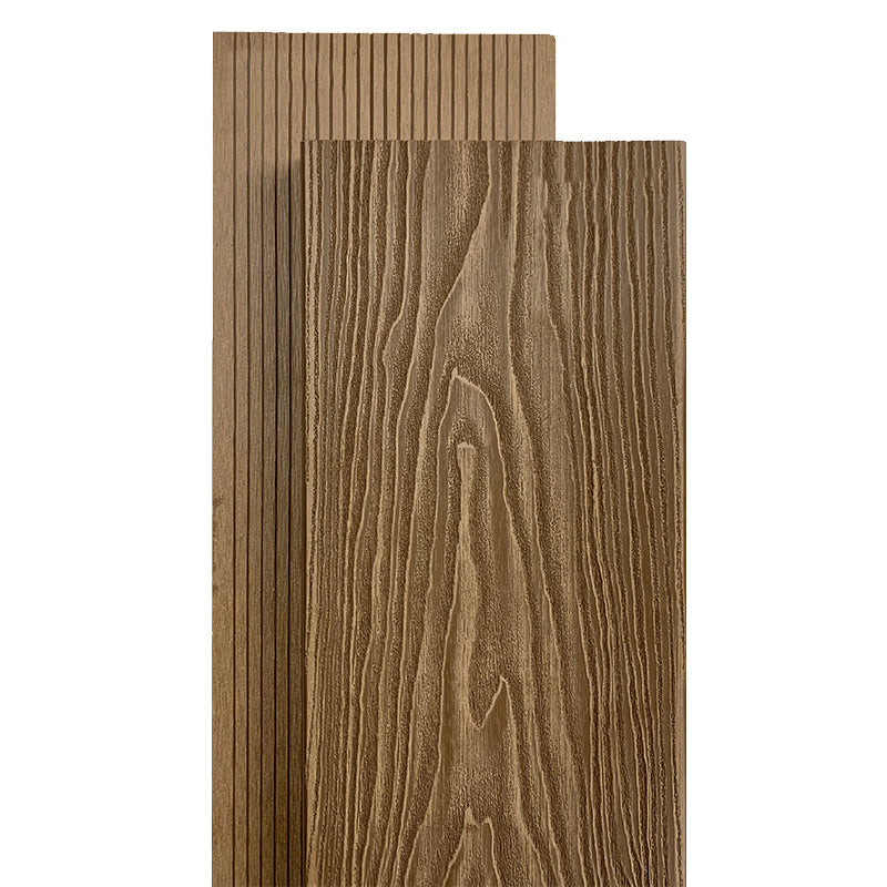 Embossed Composite Deck Plank Nailed Outdoor Patio Deck Tile Kit