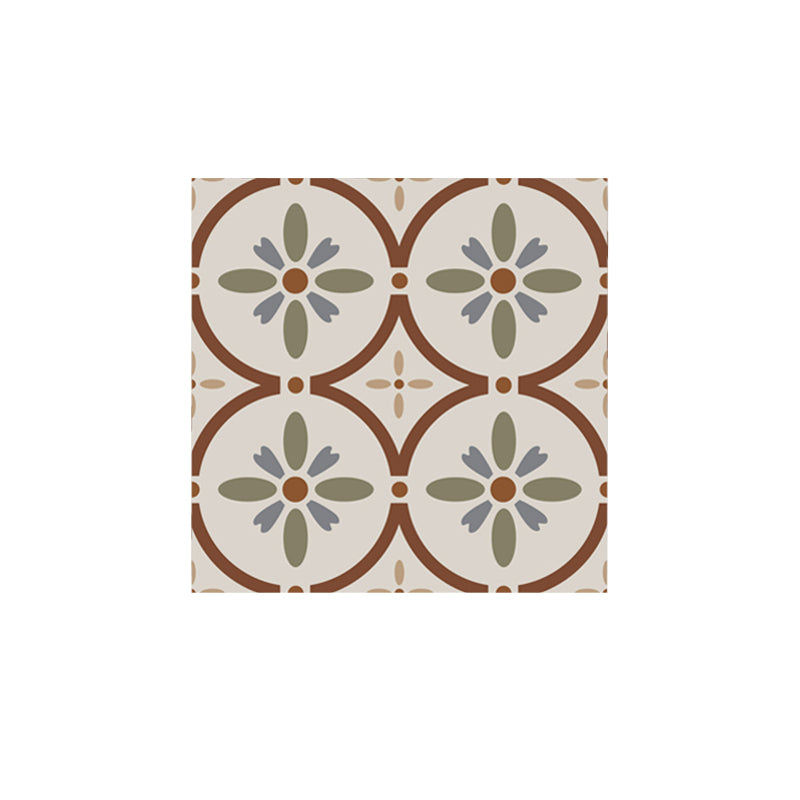 Water Resistant Peel & Stick Tile Square Pattern Printing Single Tile