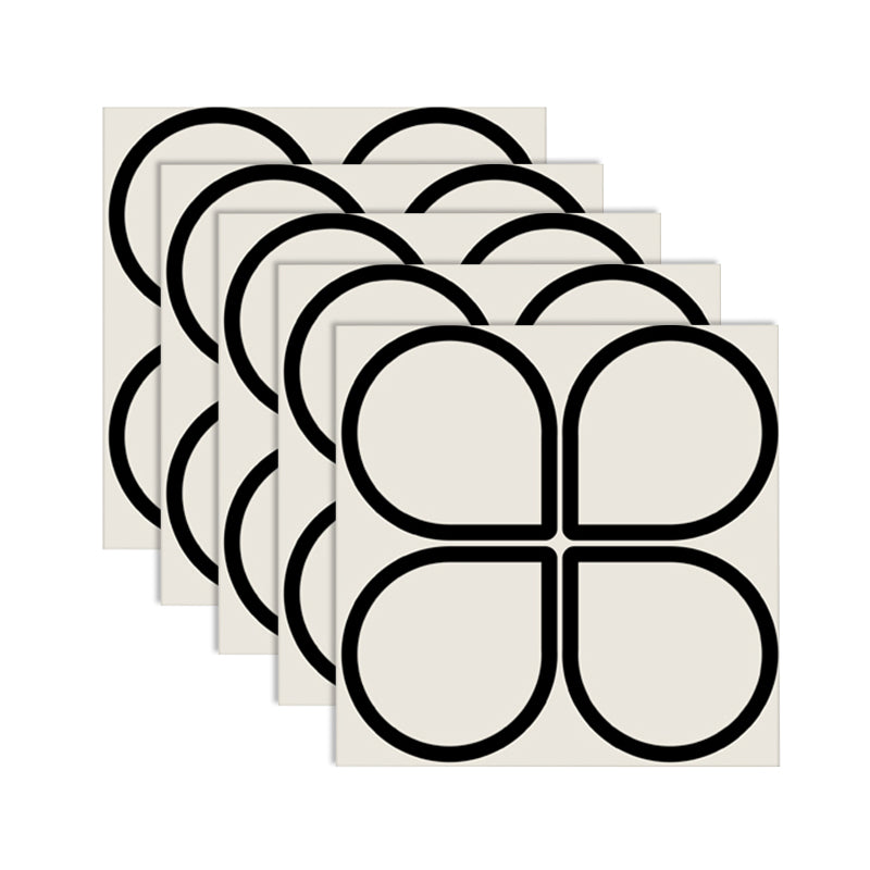 Pattern Printing Peel & Stick Tile Square Water Resistant Single Tile