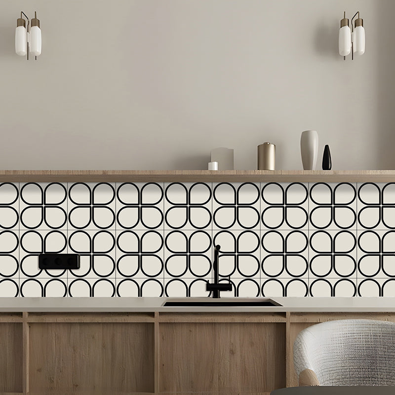 Pattern Printing Peel & Stick Tile Square Water Resistant Single Tile