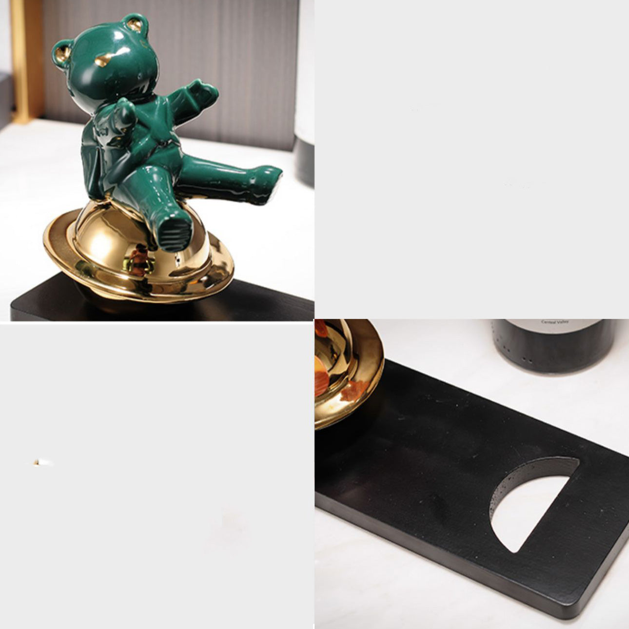 Countertop Wine Rack Solid Wood Base Wine Bottle Rack for Living Room