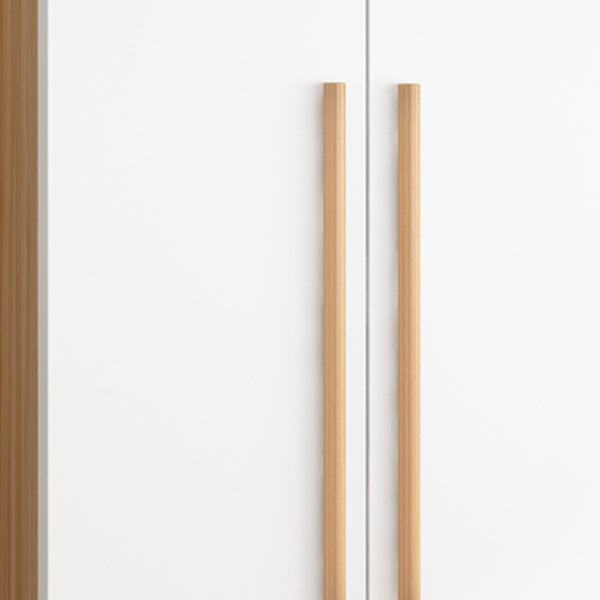 Freestanding Wood Frame Wardrobe Armoire Multifunctional Wardrobe with Soft Close Doors