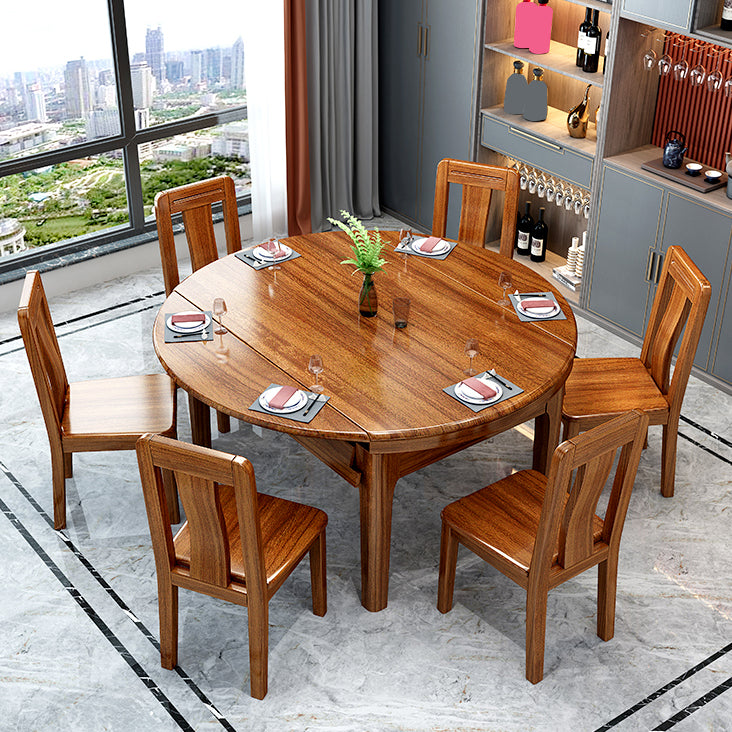 Dining Room Traditional Dinner Table Walnut Round Dining Table