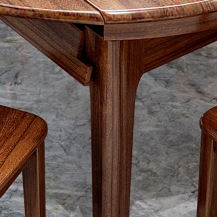 Dining Room Traditional Dinner Table Walnut Round Dining Table
