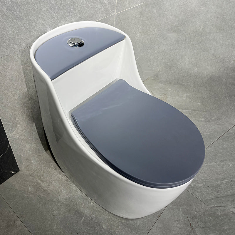 Contemporary Siphon Jet Toilet Floor Mount Urine Toilet for Washroom