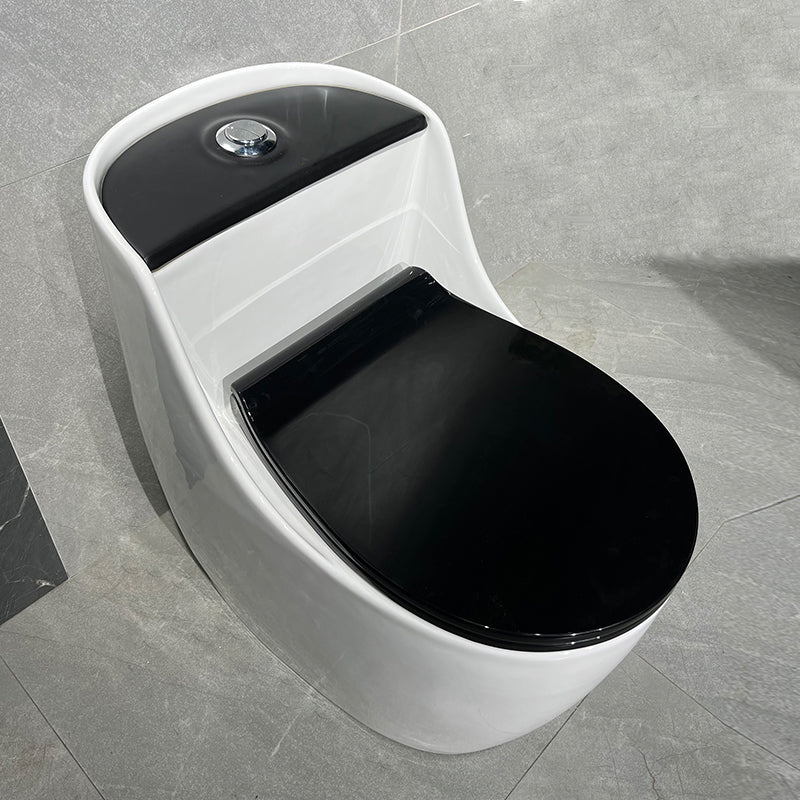 Contemporary Siphon Jet Toilet Floor Mount Urine Toilet for Washroom