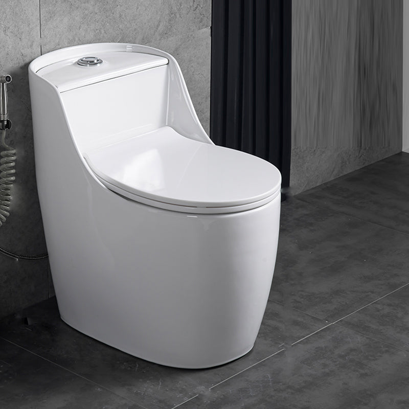 Contemporary Siphon Jet Toilet Floor Mount Urine Toilet for Washroom