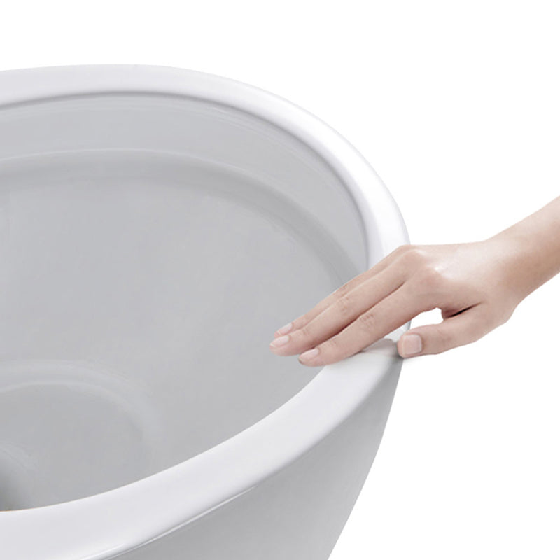 Contemporary Siphon Jet Toilet Floor Mount Urine Toilet for Washroom