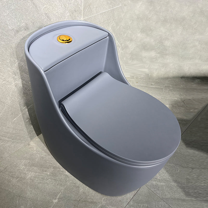 Contemporary Siphon Jet Toilet Floor Mount Urine Toilet for Washroom