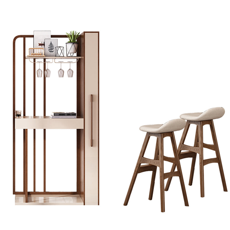 Contemporary Counter Height Set 1/2/3 Pieces Table and Stool Set