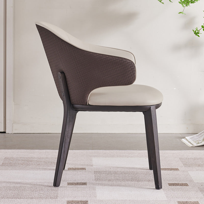 Industrial Upholstered Dining Chair Armless Dining Room Chair