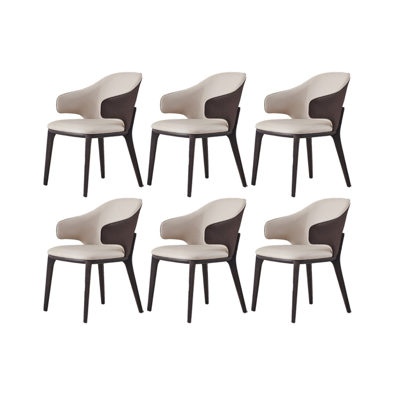 Industrial Upholstered Dining Chair Armless Dining Room Chair