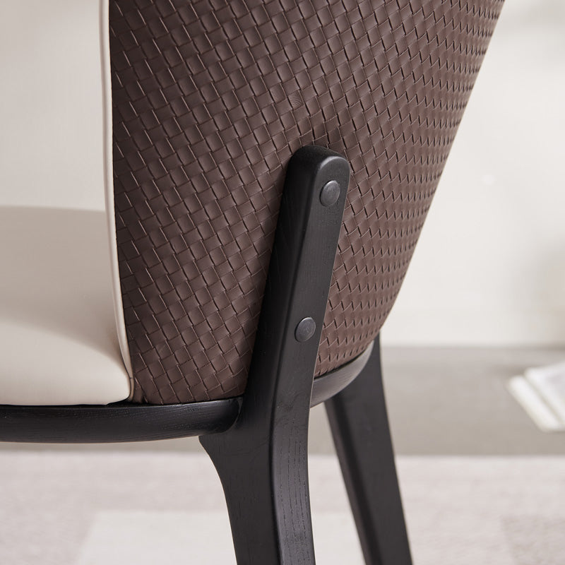 Industrial Upholstered Dining Chair Armless Dining Room Chair