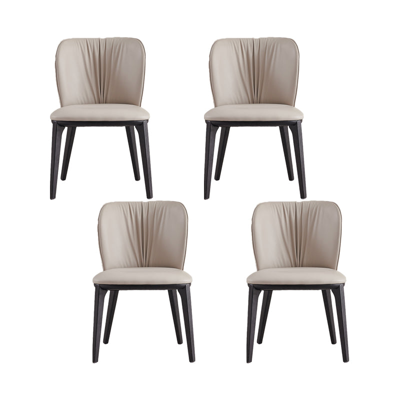 Industrial Upholstered Dining Chair Armless Dining Room Chair