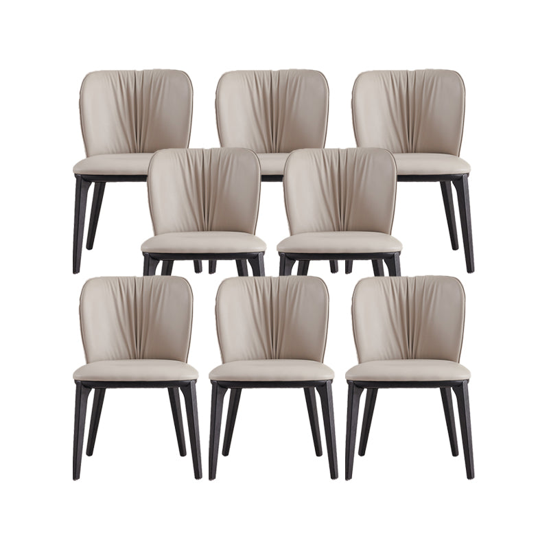 Industrial Upholstered Dining Chair Armless Dining Room Chair