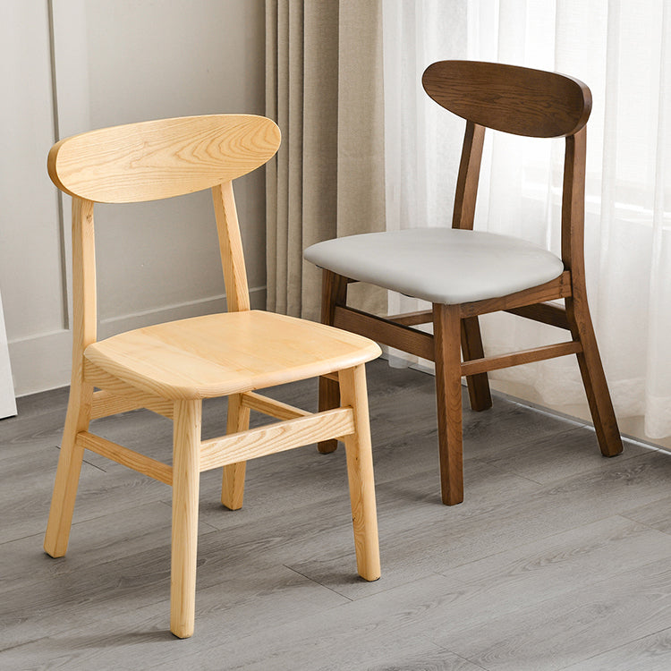 Traditional Kitchen Dining Chairs Solid Wood Open Back Side Chair