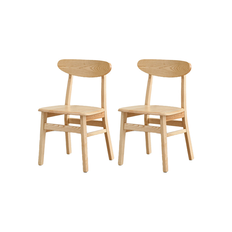 Traditional Kitchen Dining Chairs Solid Wood Open Back Side Chair
