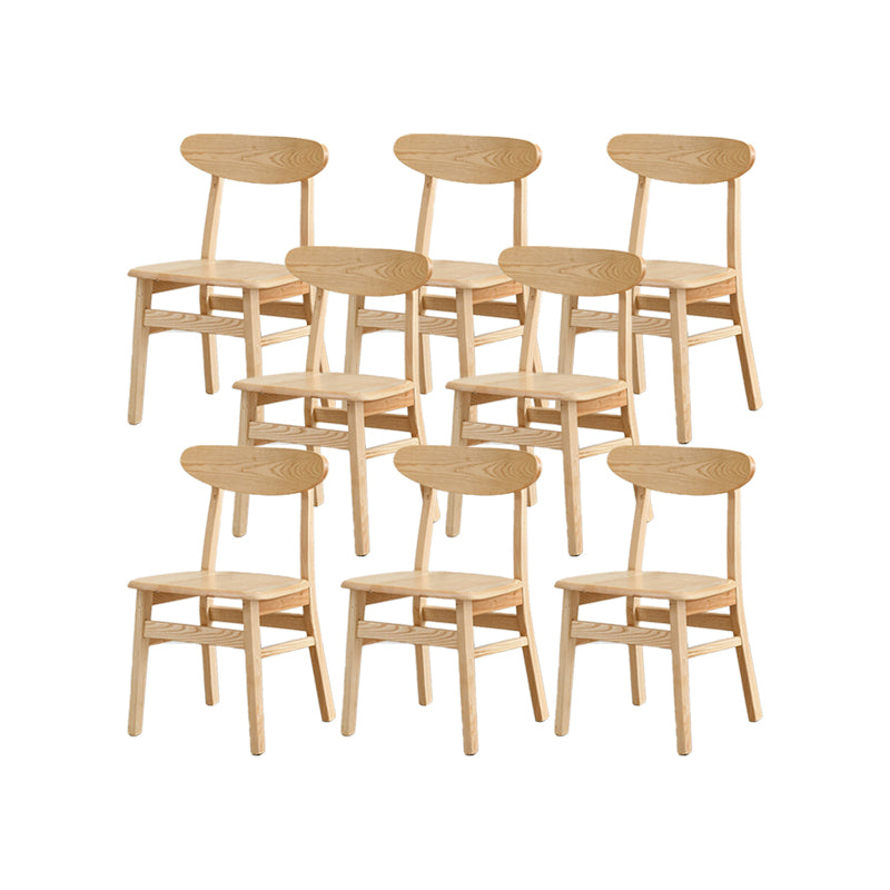 Traditional Kitchen Dining Chairs Solid Wood Open Back Side Chair