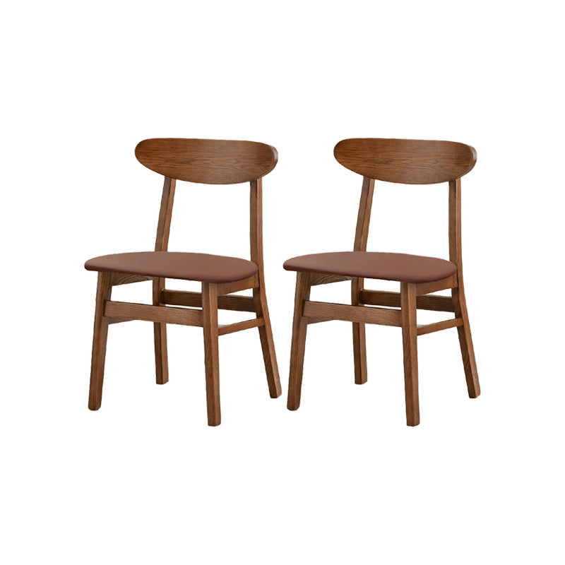 Traditional Kitchen Dining Chairs Solid Wood Open Back Side Chair
