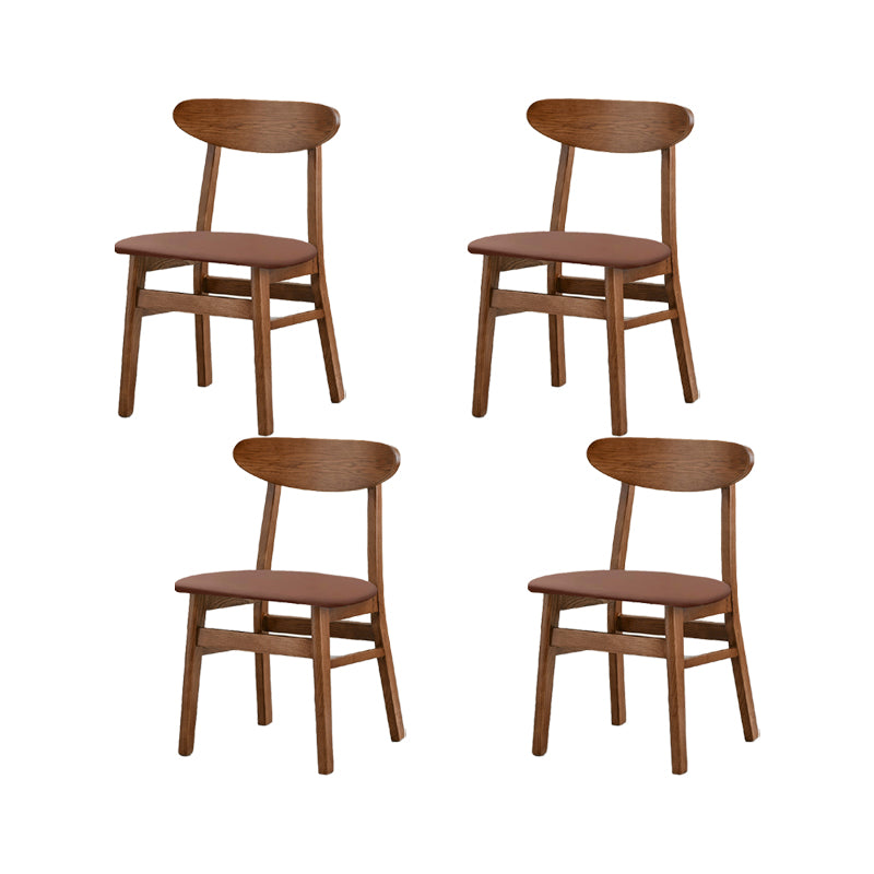 Traditional Kitchen Dining Chairs Solid Wood Open Back Side Chair