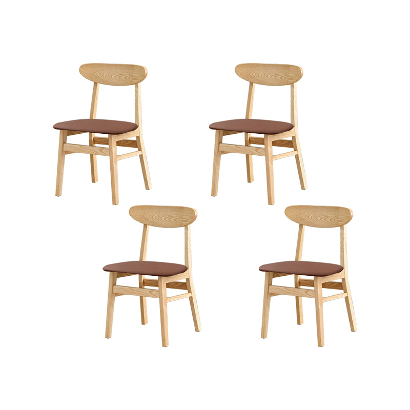Traditional Kitchen Dining Chairs Solid Wood Open Back Side Chair