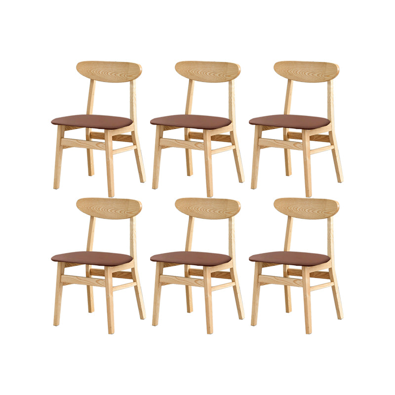 Traditional Kitchen Dining Chairs Solid Wood Open Back Side Chair