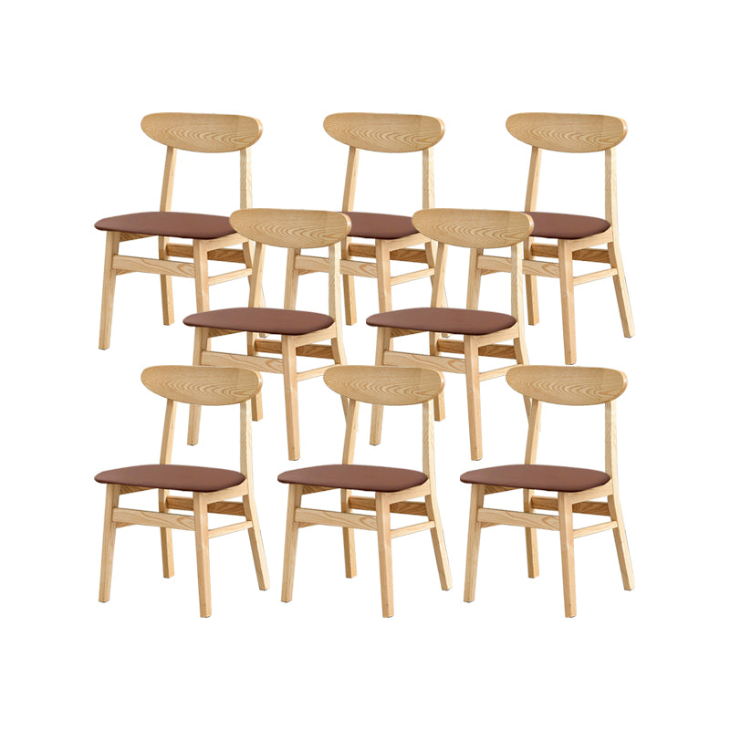 Traditional Kitchen Dining Chairs Solid Wood Open Back Side Chair