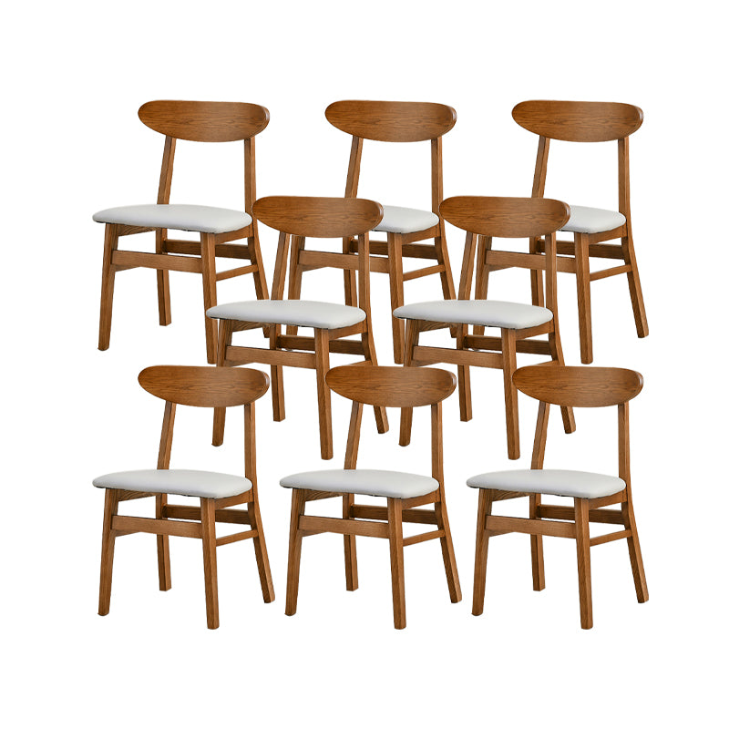 Traditional Kitchen Dining Chairs Solid Wood Open Back Side Chair