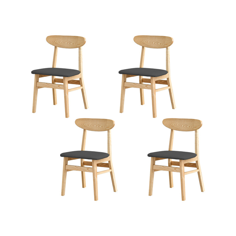 Traditional Kitchen Dining Chairs Solid Wood Open Back Side Chair