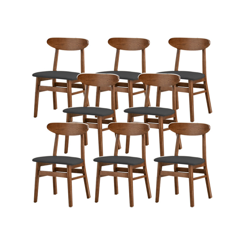 Traditional Kitchen Dining Chairs Solid Wood Open Back Side Chair
