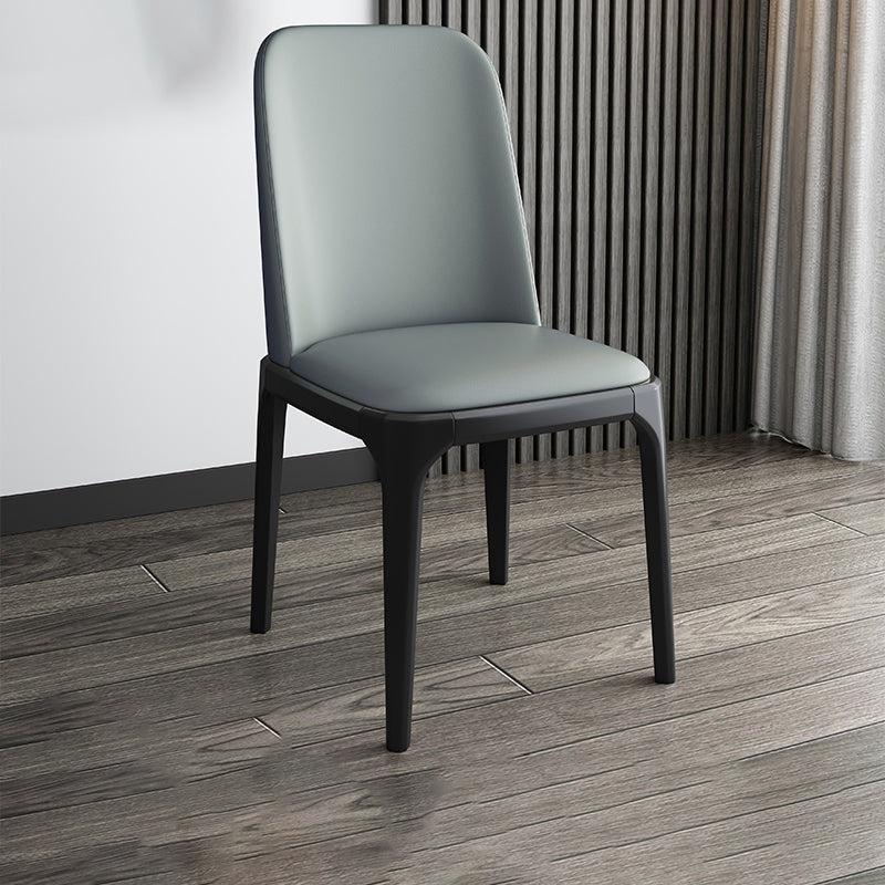 Modern Style Parsons Chairs Faux Leather Dining Chair for Dining Room