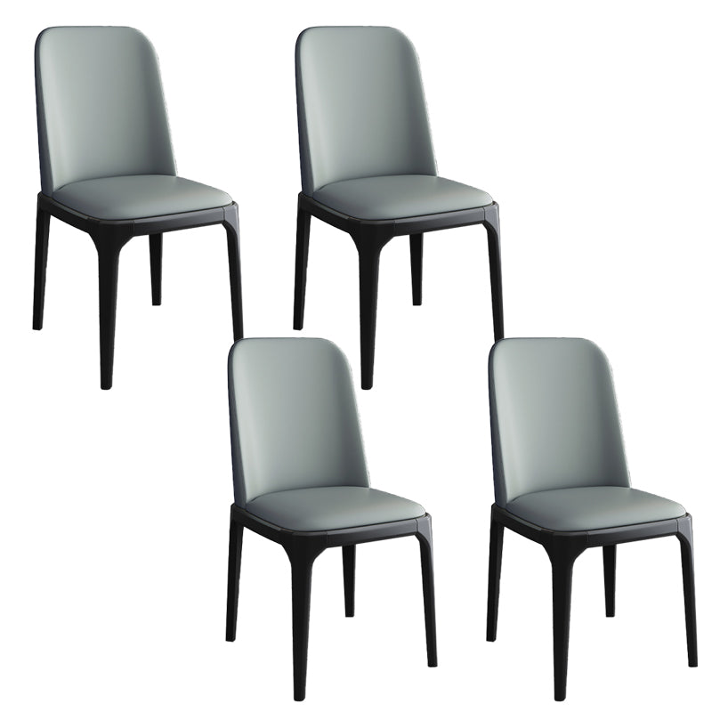 Modern Style Parsons Chairs Faux Leather Dining Chair for Dining Room