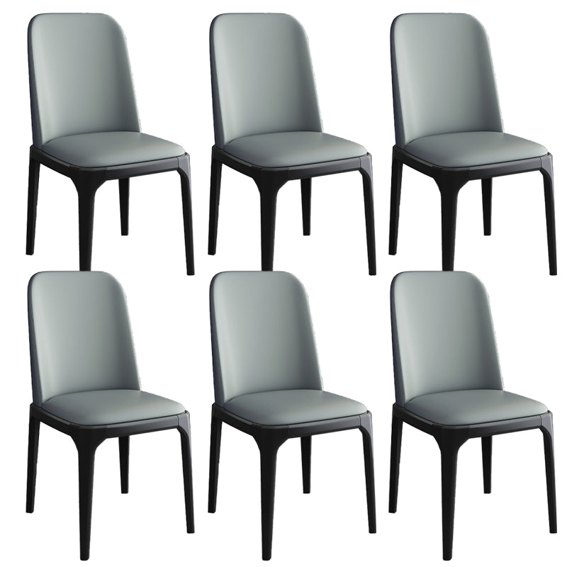 Modern Style Parsons Chairs Faux Leather Dining Chair for Dining Room